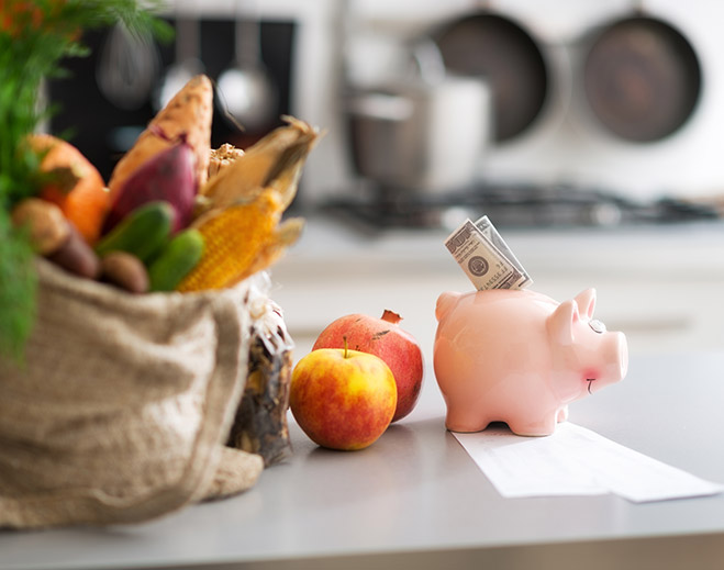 Compras saludables y ahorro de dinero