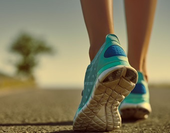 tennis shoe walking