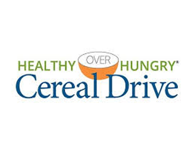 Healthy Over Hungry cereal drive